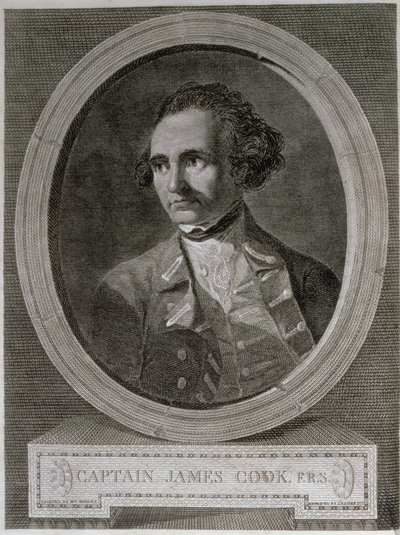 Retrato del Capitán James Cook (1728-79), del frontispicio de 