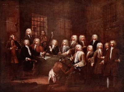 Una comisión de la Cámara de los Comunes en la prisión de Fleet de William (after) Hogarth