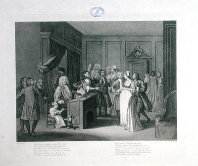 La justicia triunfa, grabado por Thomas Cook (1744-1818) de William (after) Hogarth