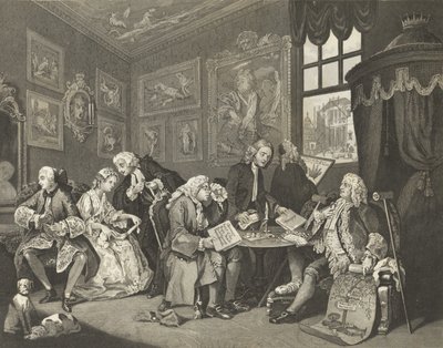 El matrimonio a la moda de William (after) Hogarth