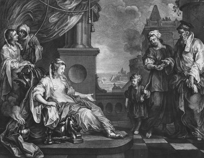 Moisés llevado a la hija del faraón, c.1752 de William (after) Hogarth