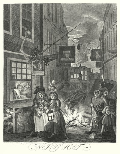 Noche de William (after) Hogarth