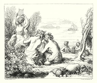 Las Hadas del Mar de William (after) Mulready