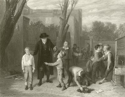 La pelea interrumpida (grabado) de William (after) Mulready