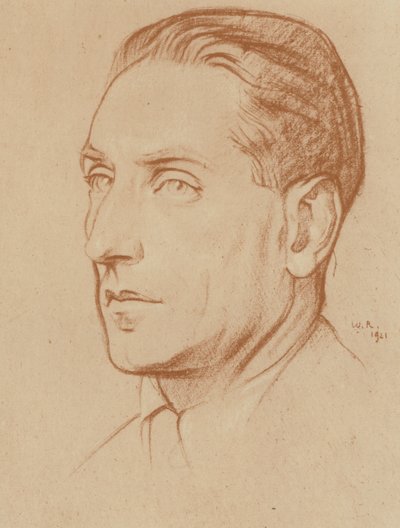 Compton Mackenzie (lito) de William (after) Rothenstein