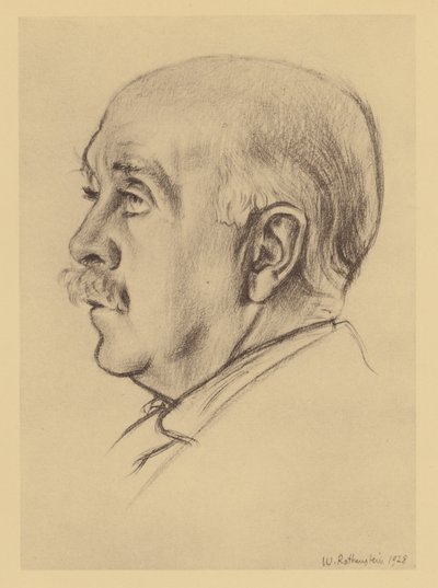 Retrato de Max Beerbohm (litografía) de William (after) Rothenstein