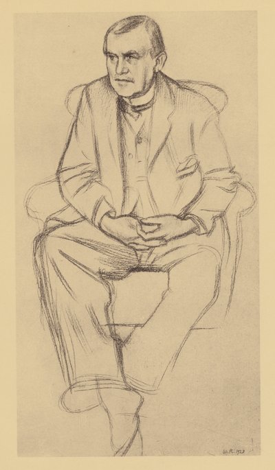 Retrato de Philip Wilson Steer (litografía) de William (after) Rothenstein