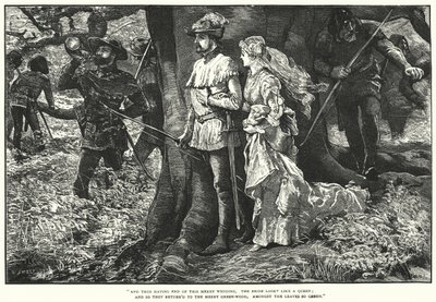 Robin Hood y Allin A Dale de William (after) Small