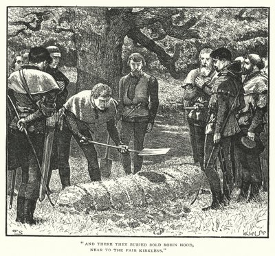 La Muerte y el Entierro de Robin Hood (grabado) de William (after) Small
