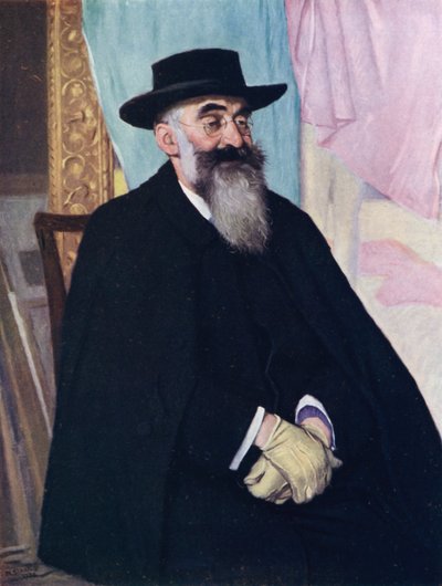 Retrato de Lucien Pissarro (litografía en color) de William (after) Strang