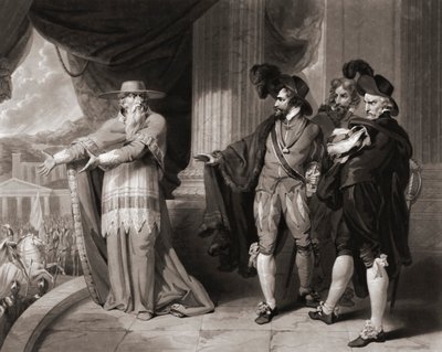 Francisco Jiménez de Cisneros responde a los nobles. (imprimir) de William (after) Ward