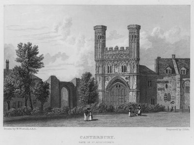 Canterbury, Puerta de San Agustín de William (after) Westall