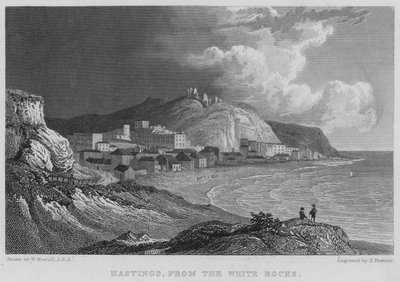 Hastings, desde las Rocas Blancas de William (after) Westall