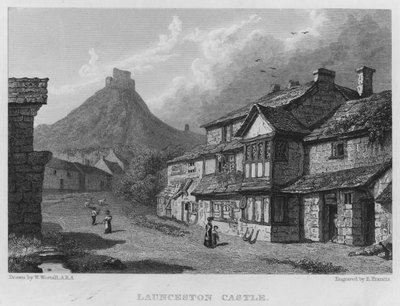 Castillo de Launceston de William (after) Westall