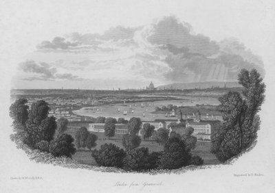 Londres desde Greenwich de William (after) Westall