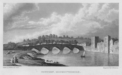 Newport, Monmouthshire (grabado) de William (after) Westall