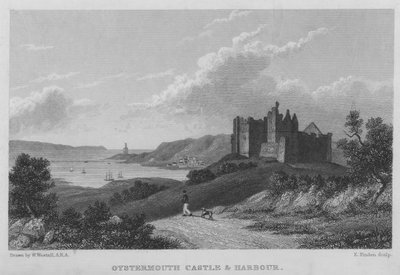 Castillo y puerto de Oystermouth de William (after) Westall
