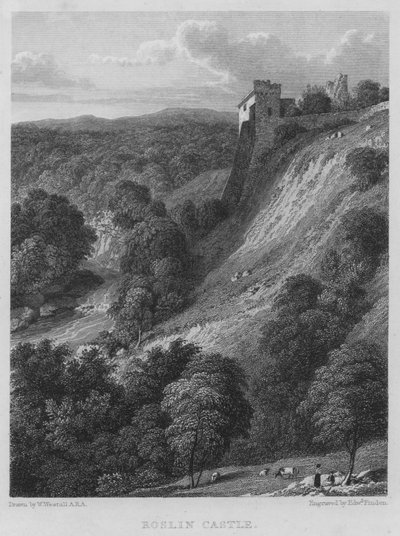 Castillo de Roslin (grabado) de William (after) Westall