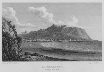 Scarborough, Castillo y Bahía de William (after) Westall