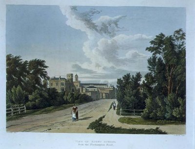 Vista de la Escuela de Rugby desde Northampton Road, de 