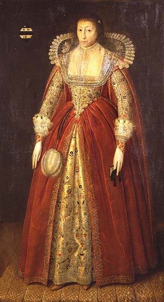 Retrato de una dama, se dice que es Lady Style de William (circle of) Larkin