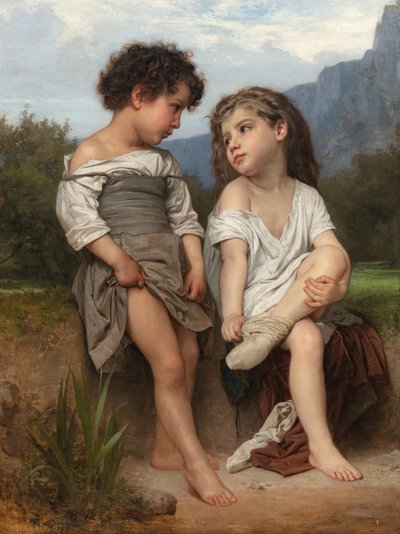 Al borde del arroyo de William Adolphe Bouguereau