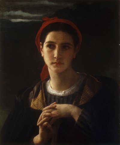 Bergere de Bordelais, 1871 de William Adolphe Bouguereau