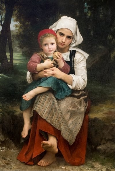 Hermano y hermana bretones de William Adolphe Bouguereau