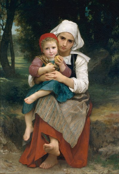 Hermano y Hermana Bretón, 1871 de William Adolphe Bouguereau