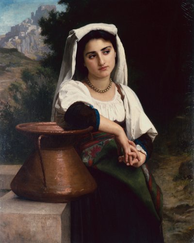 Mujer Italiana en la Fuente de William Adolphe Bouguereau