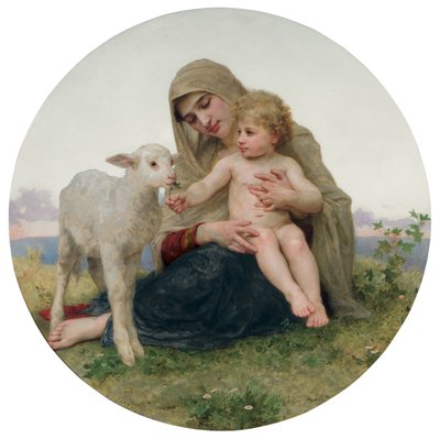 La Virgen con el Cordero de William Adolphe Bouguereau