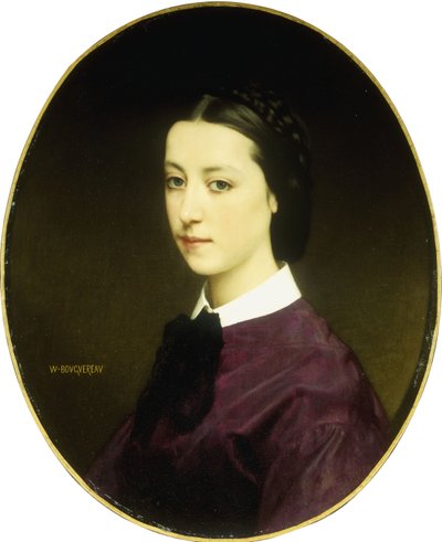 Retrato de una joven dama de William Adolphe Bouguereau