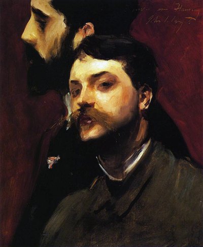 Los pintores François Flameng y Paul Helleu, c.1880 de William Adolphe Bouguereau
