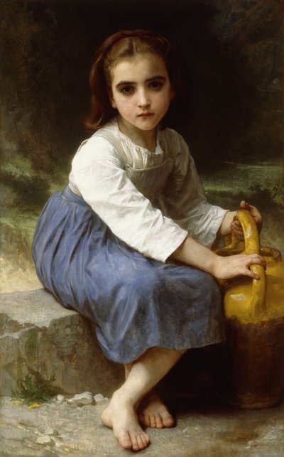Joven con una Jarra; Jeune Fille a la Cruche, 1885 de William Adolphe Bouguereau