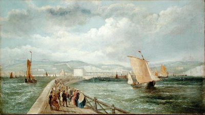 Dover desde el muelle del Almirantazgo de William Adolphus Knell