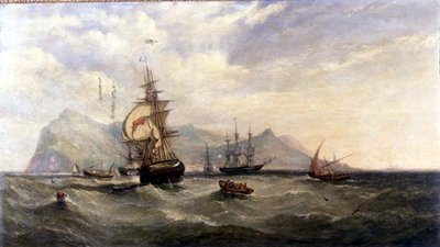 Rumbo al exterior - Entrando en las carreteras de Funchal, Madeira de William Adolphus Knell