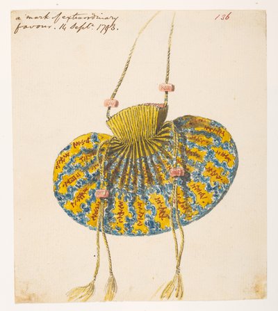 Una marca de favor extraordinario, bolso de seda dado a George Thomas Staunton por el emperador Kien Lung, de un álbum de 372 dibujos de paisajes, costas, disfraces y la vida cotidiana realizados durante la embajada de Lord Macartney ante el emperador de C de William Alexander