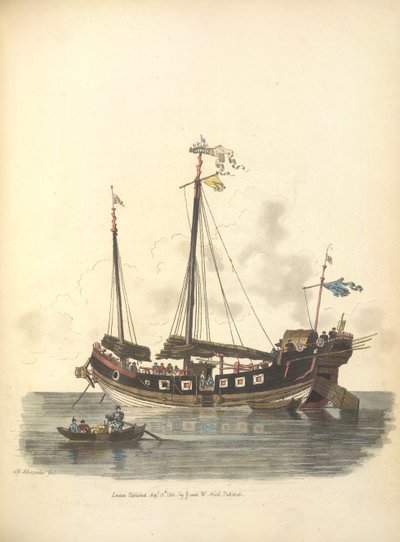 Un barco de guerra de William Alexander