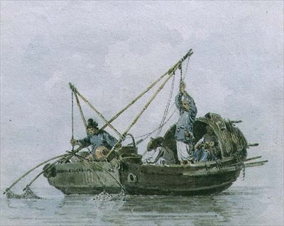 Pescadores Chinos en un Junco de William Alexander