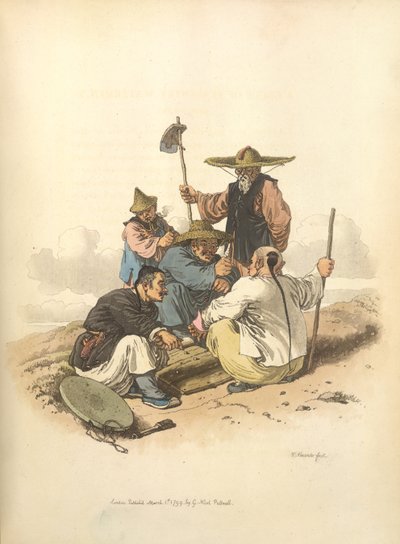 Hombres jugando a los dados de William Alexander