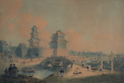 Ciudad de Pekín, Ping Tze Muen, una de las puertas occidentales de Pekín de William Alexander