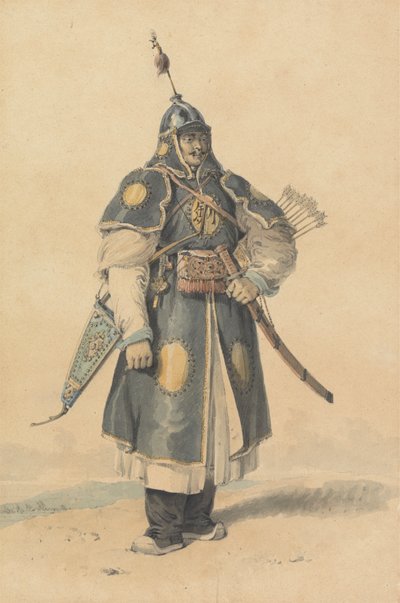 Retrato de un soldado chino de William Alexander