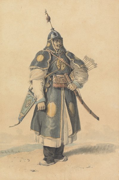 Retrato de un soldado chino de William Alexander