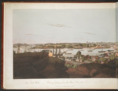 Vista desde Sydney del lado oeste de la cala. de William Alexander