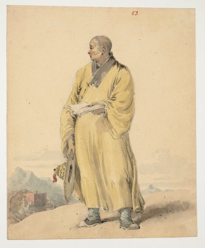 WD 961 f.53, Retrato de un Lama, o Bonze de William Alexander