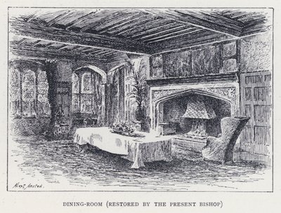 Comedor, restaurado por el Obispo Actual de William Alexander Ansted