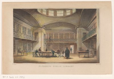 Biblioteca van Plymouth Biblioteca Pública de Plymouth (título sobre el objeto) de William Alexander Le Petit