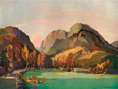 El paso de Aberglaslyn, c. 1927 de William Alison Martin