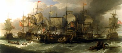 Batalla del Cabo San Vicente (Portugal), 14 de febrero de William Allan