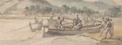 Barcos y hombres en tierra de William Anderson